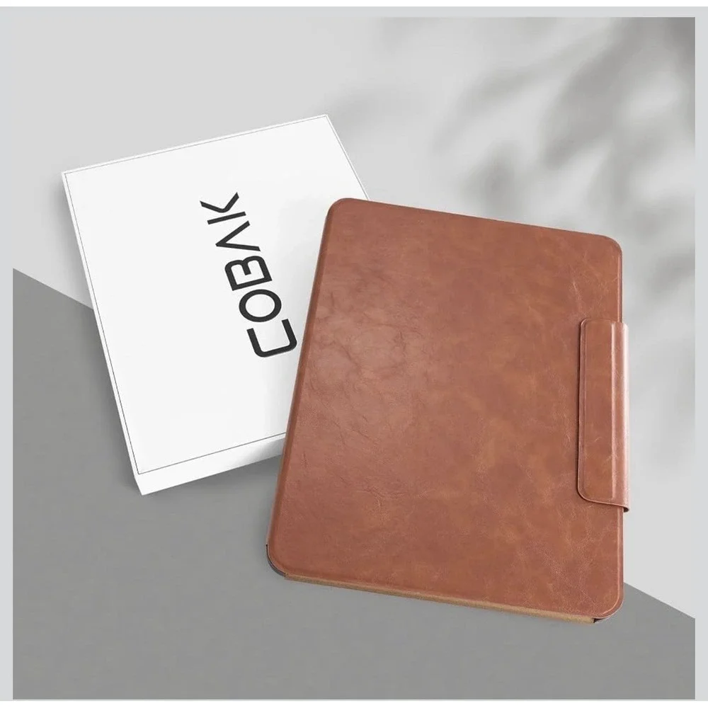 COBAK iPad Pro 13 Case M4 M5 2024 2025 Brown Leather Folio Stand A2925 A3007